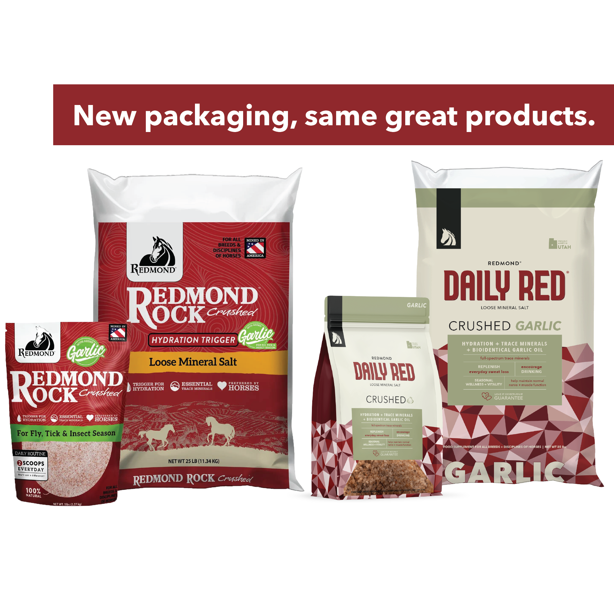 Daily Red® Crushed™ Garlic - Mineral Supplement for Horses – Redmond Equine